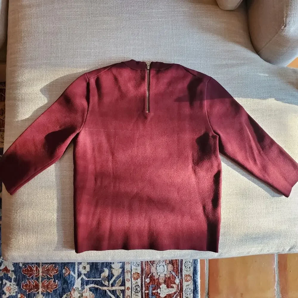 Ann Taylor burgundy sweater size XS